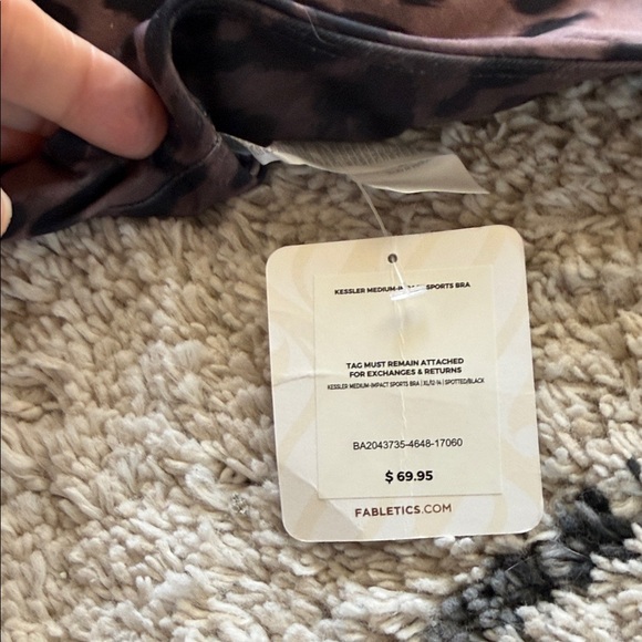 Leopard Print Sports Bra and Leggings Set extra large fabletics new with tags - Picture 2 of 12